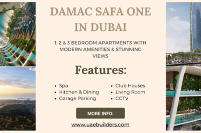 Damac Safa One at Safa Parks – 1 To 3-Bedroom Luxury Apartments